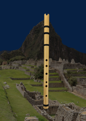 Quena barítono Profesional de Bambú en Re (Quenacho D): 3 Octavas y Afinación Perfecta